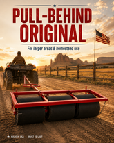 Pull-Behind Original Sticker Burr Roller for larger areas and homestead use